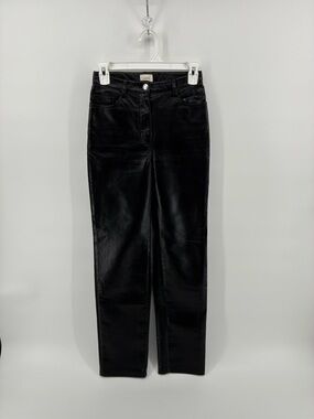 Wilfred Black Faux Leather High-Rise Pants
